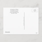 Carte postale (Citation) : L'amour est tombé à Noë (Dos)