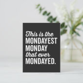 Carte Postale Citation Le Lundi Le Plus Drôle (Debout devant)