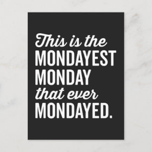 Carte Postale Citation Le Lundi Le Plus Drôle
