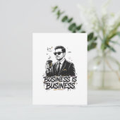Carte Postale Citation les affaires sont les affaires (Debout devant)