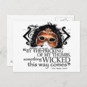 Carte Postale Citation Macbeth (Devant / Derrière)