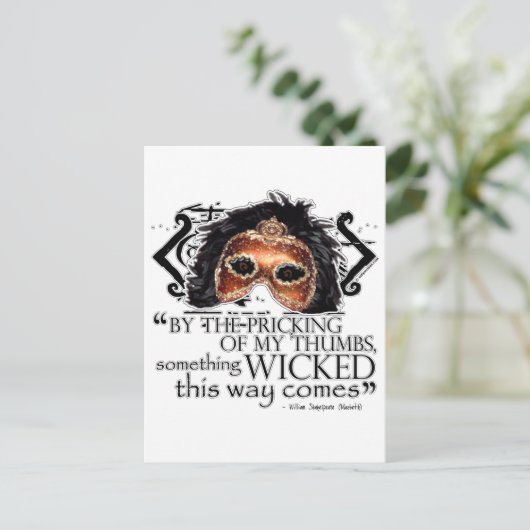 Carte Postale Citation Macbeth (Debout devant)