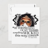 Carte Postale Citation Macbeth (Devant / Derrière)