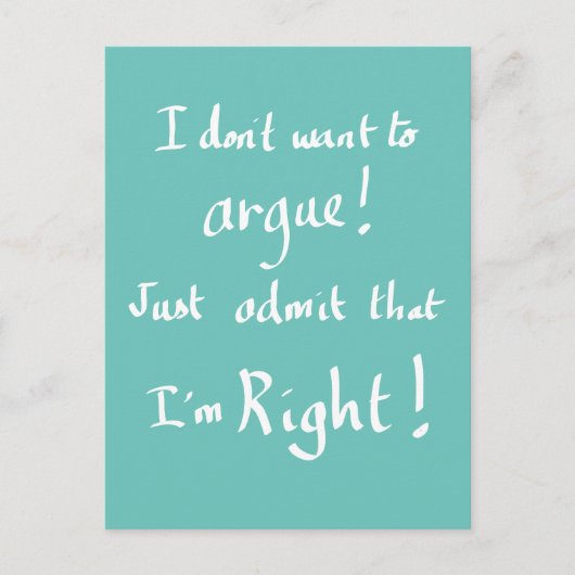 Carte Postale Citation manuscrite (Devant)