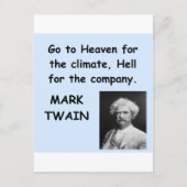 Carte Postale Citation Mark Twain (Devant)