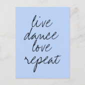 Carte Postale Citation moderne bleu (Devant)