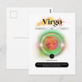 Carte Postale Citation Moderne Signe du Zodiaque Vierge Élément  (Devant / Derrière)
