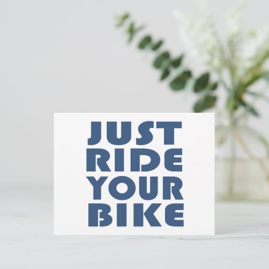 Carte Postale Citation motivation VTT (Debout devant)