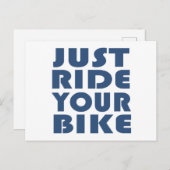 Carte Postale Citation motivation VTT (Devant / Derrière)