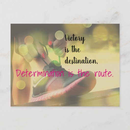 Carte Postale Citation Motivational Victory Slogan Netball (Devant)