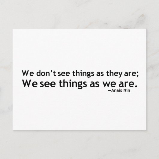 Carte Postale Citation Motivationnelle Anais Nin (Devant)