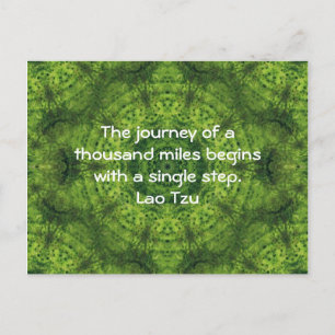 Carte Postale Citation Motivationnelle De La Sagesse Lao Tsu