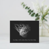 Carte Postale Citation Motivationnelle Noire & Blanc Basketball (Debout devant)