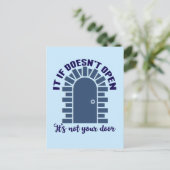 Carte Postale Citation Motivationnelle Restez Positif Non Votre (Debout devant)