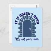 Carte Postale Citation Motivationnelle Restez Positif Non Votre (Devant / Derrière)