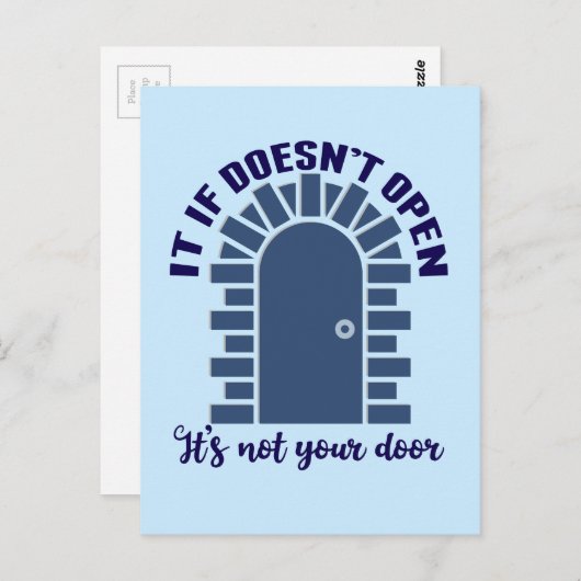 Carte Postale Citation Motivationnelle Restez Positif Non Votre (Devant / Derrière)