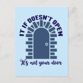 Carte Postale Citation Motivationnelle Restez Positif Non Votre (Devant)