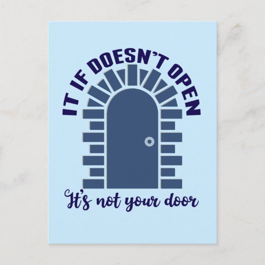 Carte Postale Citation Motivationnelle Restez Positif Non Votre (Devant)