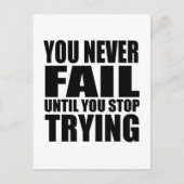 Carte Postale Citation motivationnelle réussie (Devant)