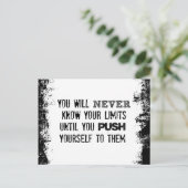 Carte Postale Citation motivationnelle : Vous ne connaîtrez jama (Debout devant)