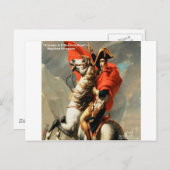 Carte Postale Citation Napoléon & "Leader" (Devant / Derrière)