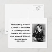 Carte Postale Citation Nietzsche 2b (Devant / Derrière)