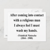 Carte Postale Citation Nietzsche 3a (Devant / Derrière)