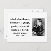 Carte Postale Citation Nietzsche 3b (Devant / Derrière)