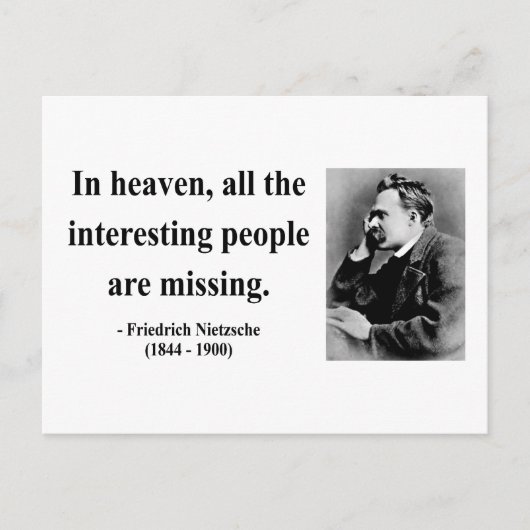Carte Postale Citation Nietzsche 4b (Devant)
