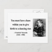 Carte Postale Citation Nietzsche 6b (Devant / Derrière)