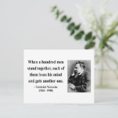 Carte Postale Citation Nietzsche 7b (Debout devant)