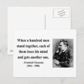 Carte Postale Citation Nietzsche 7b (Devant / Derrière)