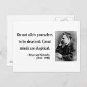 Carte Postale Citation Nietzsche 9b (Devant / Derrière)