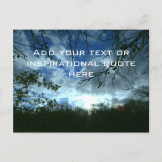Carte Postale Citation ou texte inspirant - Ciel