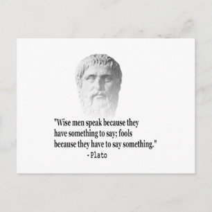 Carte Postale Citation Par Platon