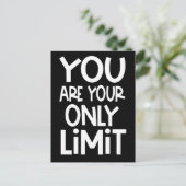 Carte Postale Citation Positive Vous Êtes Votre Seule Limite Bla (Debout devant)