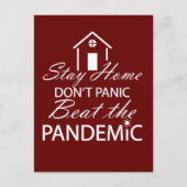 Carte Postale Citation pour prévenir l'infection par le virus co (Devant)