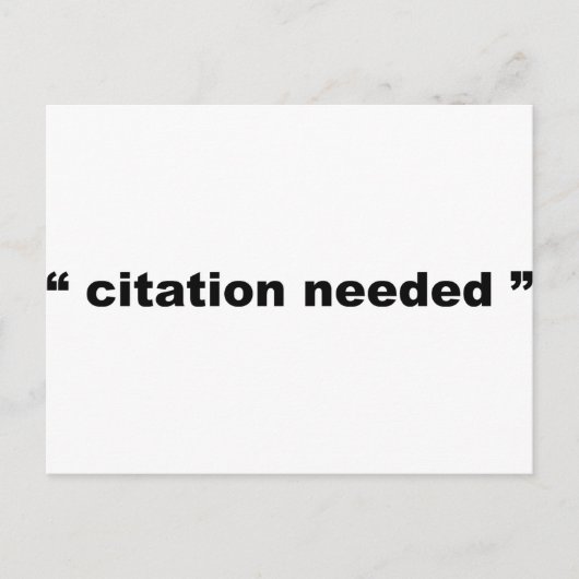 Carte Postale "citation requise " (Devant)