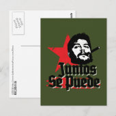 Carte Postale Citation révolutionnaire de Che Guevara Juntos Se  (Devant / Derrière)