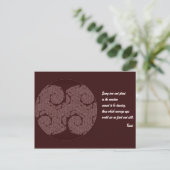 Carte postale Citation Rumi. Conception de l'arbre (Debout devant)