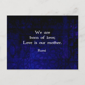 Carte Postale Citation Rumi Inspirational Love Sur Les Sentiment