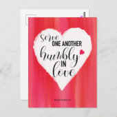 Carte postale Citation "Servir l'un l'autre" (Devant / Derrière)