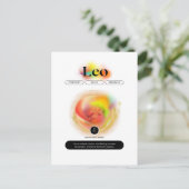 Carte Postale Citation Signe du zodiaque Lion Moderne | Élément  (Debout devant)