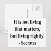 Carte Postale Citation Socrates 6a (Devant / Derrière)