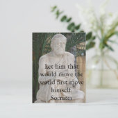 Carte Postale Citation Socrates Inspirationnelle (Debout devant)