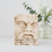Carte Postale Citation Socrates Inspirationnelle (Debout devant)