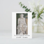 Carte Postale Citation Socrates Inspirationnelle (Debout devant)