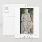 Carte Postale Citation Socrates Inspirationnelle (Devant / Derrière)