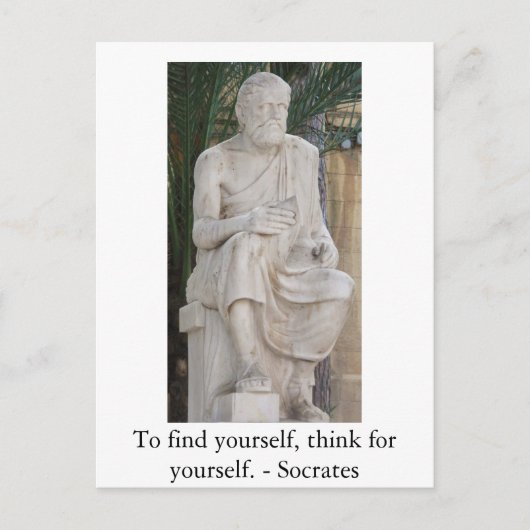 Carte Postale Citation Socrates Inspirationnelle (Devant)