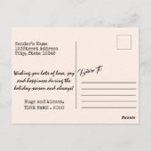 Carte Postale Citation spéciale enfant NÉ AVEC MERVEILLE Noël (Dos)